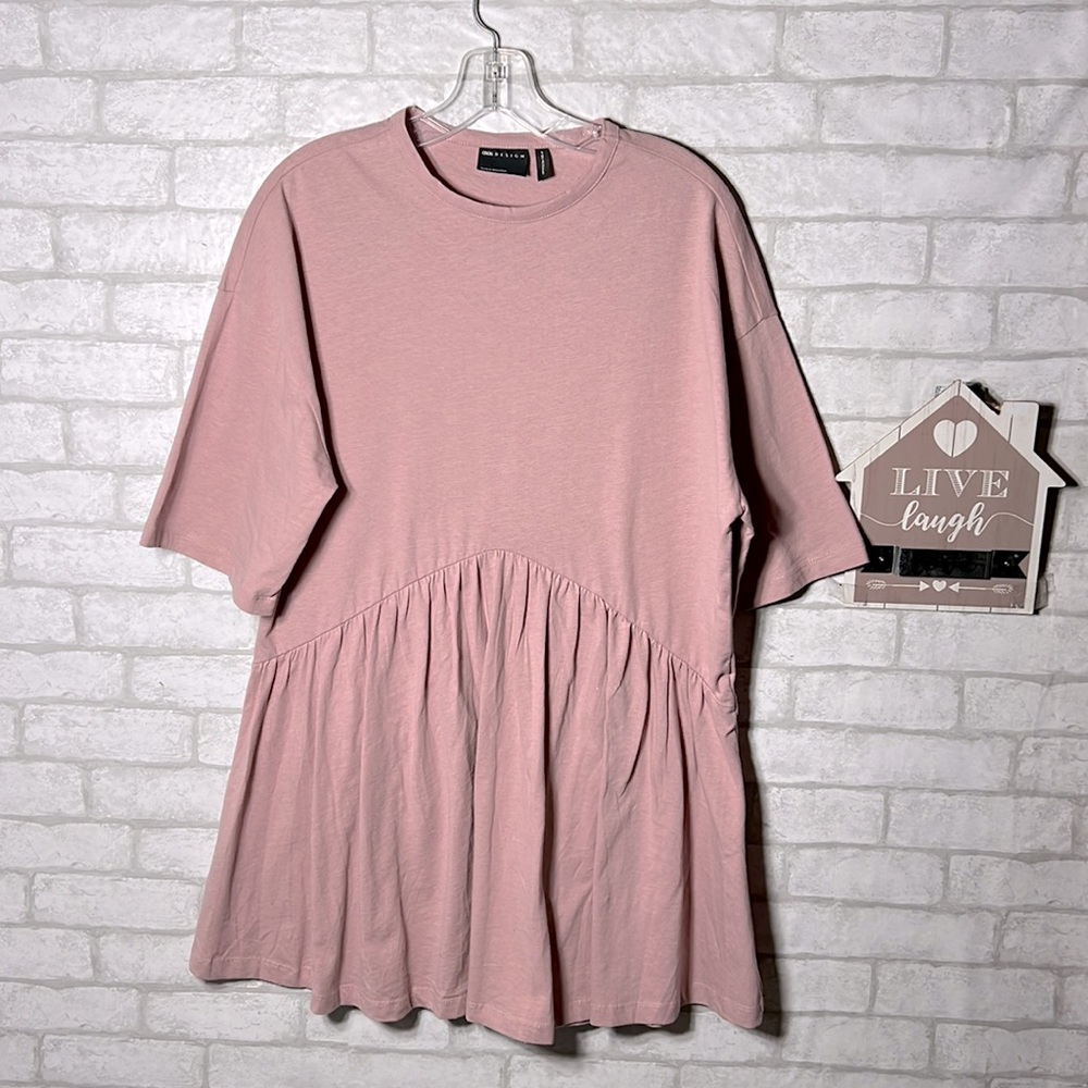 ASOS design pink tunic t-shirt/dress size 4